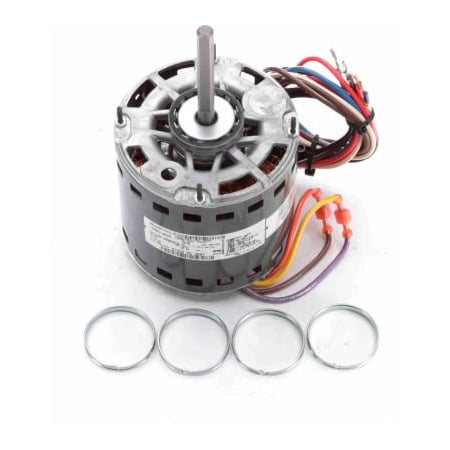 A.O. Smith Genteq Direct Drive Motor, 1/2 HP, 1075 RPM, 115V, OAO, 48 Frame, Resilient Rings 3587